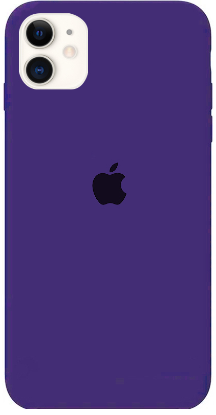 Чехол Silicone Case для iPhone 11 фиолетовый в Тюмени